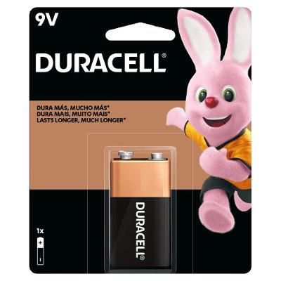 Pilha Duracell MN1604 Alcalina 9V para Brinquedos Controles Remotos Lanternas e Fechaduras