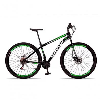 Bicicleta Aro 29 Urbana Quadro em Aço 21 Marchas Verde Ravok