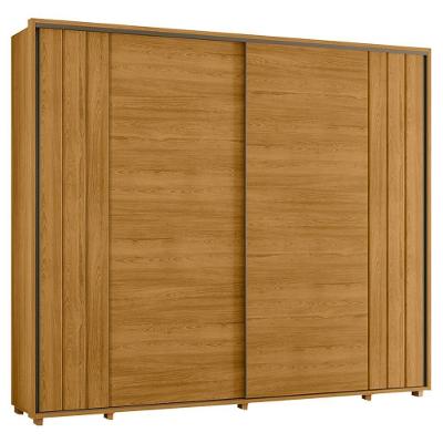 Guarda Roupa Casal Dali 2 Portas Deslizante 278 Cm Cumaru Madetec