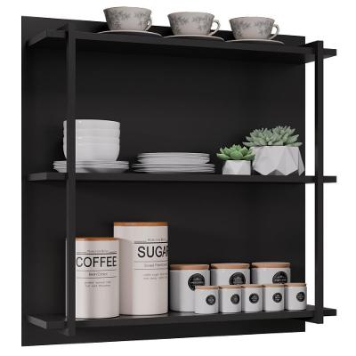 Prateleira Industrial Clara Bp 71 Cm Eratto Moveis - Preto