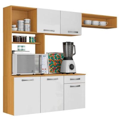 Cozinha Suspensa 5 Portas 179 Cm Mdp Nanda Armoveis - Cinamomo Branco