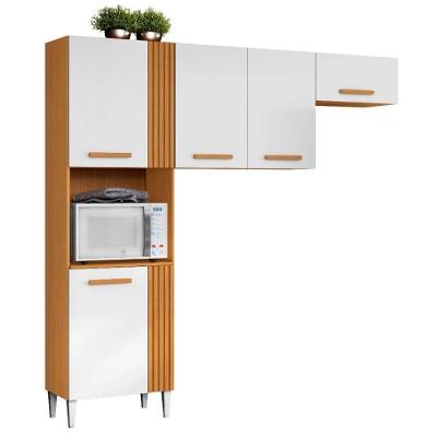 Cozinha Compacta Juma Com 5 Portas 210cm Branco