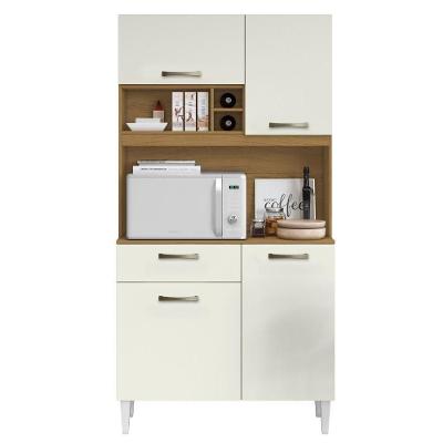Kit Cozinha Compacta 4 Portas Malva Roma 91 Cm Atacama Off White Armoveis