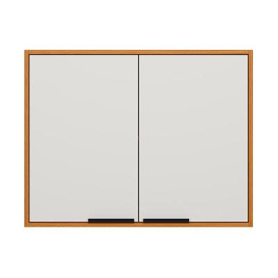 Armário Aéreo Ravena 80CM 2 Portas MDP Bater Freijo Off Poliman Móveis