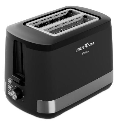 Torradeira BTR06A 7 Níveis Funções Cancelar Reaquecer e Descongelar Preto Britânia 220V