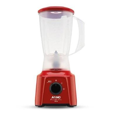Liquidificador Power Mix 550W com Lâminas em Aço Inox Zelkrom Vermelho 110V