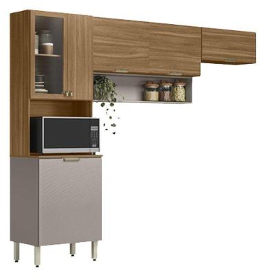Kit Para Cozinha Compacta Alba Amêndola Nude Prime Tx - Demóbile
