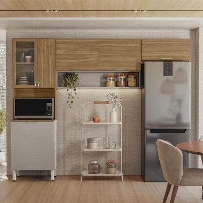 Kit Para Cozinha Compacta Ambiente Alba Amêndola Nude Prime Tx - Demóbile