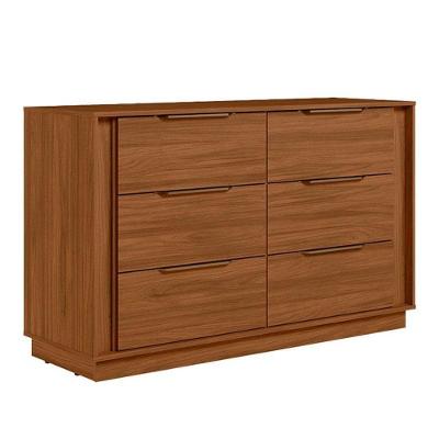Cômoda Ambiente Giardino 6 Gavetas Nogueira Touch - Demóbile