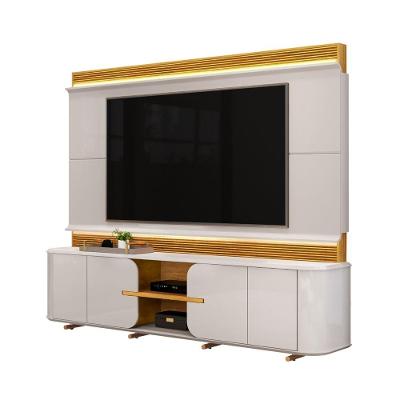 Estante Home Para Tv Até 75" 2,40m Led 4 Portas Londres