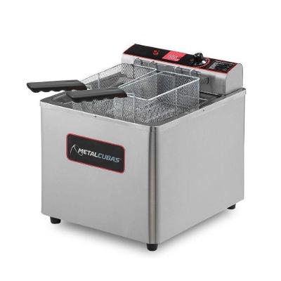 Fritador Elétrico GFAO 18 m com Tanque em Aço Inox 18L Cinza Metalcubas 110V