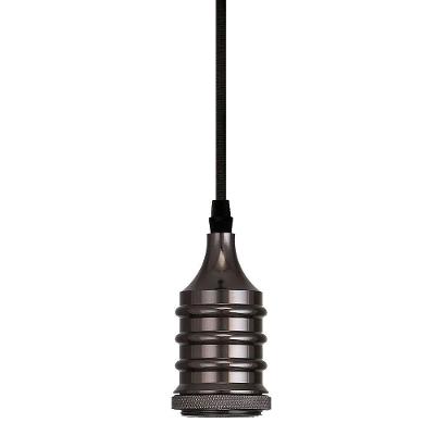 Pendente Taschibra Dot Metal Wave E27 Bivolt Preto Perolado
