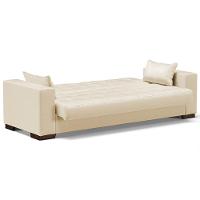 Sofá Cama Decorativo 210Cm Beesley Pu Bege Fosco - Gran Belo