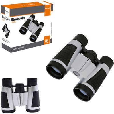 Binóculo 6x30 Alcance Estilo Profissional Brinquedo Infantil Cinza Wellmix