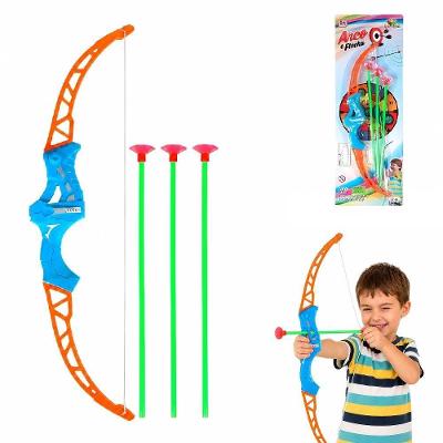 Arco e Flecha Infantil Super Mira com Flechas de Ventosa Kit Brinquedo Educativo