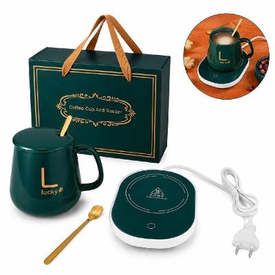 Aquecedor Elétrico para Xícaras com Caneca Cerâmica 400ML Indução Automático Bivolt Escritório