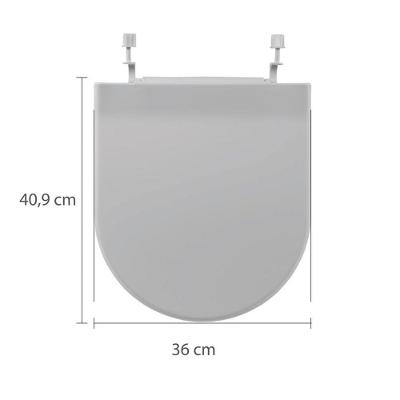 Assento Sanitário Calypso Oval Termoplástico Antibatida Almofadado Branco Astra