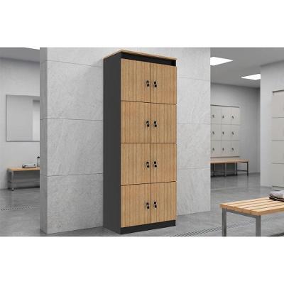 Armário para Escritório ME4202 8 Portas 6 Prateleiras MDP 60CM Preto Tecno Mobili