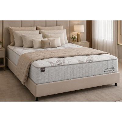 Cama Box com Colchão Casal Suede Clean Molas Ensacadas Bege Ortobom 138CM