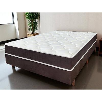 Cama Box Casal Flash Dubai Molas Ensacadas Bordô Cristalflex 138CM