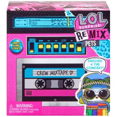 Brinquedo LOL Surprise Remix Hairflip Pets 9 Surpresas com Letra de Música e Disfarce Colecionável