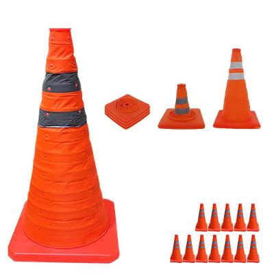 Cone de Sinalização SU-CONE3-1 Retrátil Alta Visibilidade Refletivo Laranja Mundo LGBT 23CM