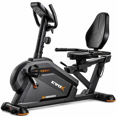 Bicicleta Ergométrica Horizontal Evox Fitness R8620 Magnética 8 Níveis 120KG Uso Residencial