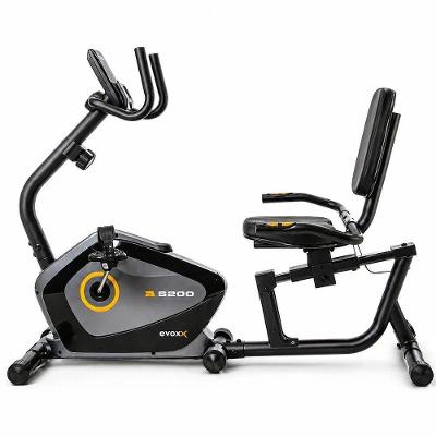 Bicicleta Ergométrica Horizontal Evox Fitness R5200 Magnética 8 Níveis 120KG Uso Residencial