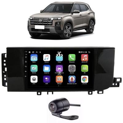 Central Multimídia E-Tech Premium+ 9" Canbus Android Auto e Carplay sem Fio Creta 2026+ com Moldura