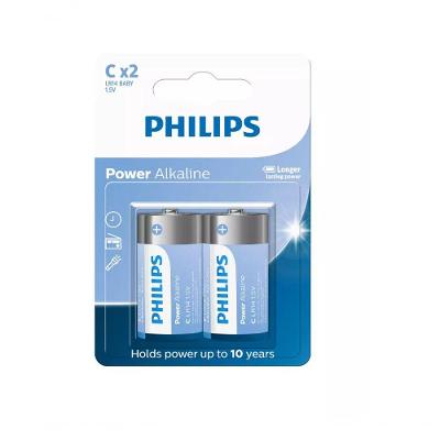 Bateria Philips Lr14c Lr14p2b-59 Alcalina Alto Consumo Longa Duracao