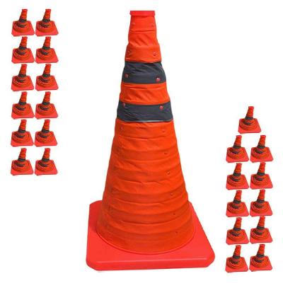 Cone Rodovia Retratil SU-CONE3-1 Alta Visibilidade Refletivo Laranja Mundo LGBT 23CM