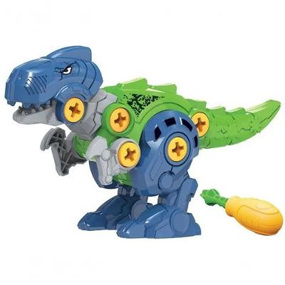 Brinquedo Educativo Dinossauro Montar e Desmontar Verde Art Brink com Chave 12 PEÇAS