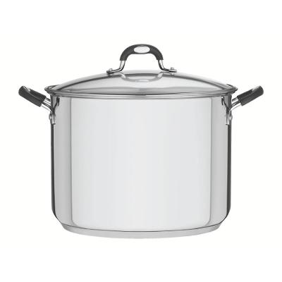 Caldeirão Astro Aço Inox 30CM 15L com Tampa de Vidro Tramontina