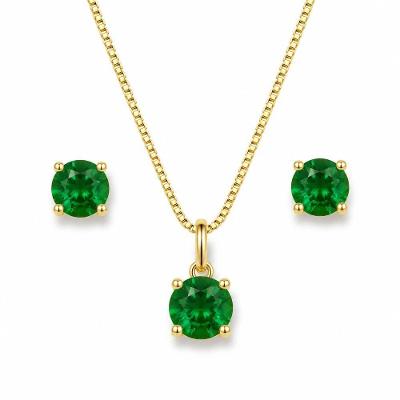 Conjunto Colar e Brincos Atraktiva Jóias Ponto e Luz 5mm Semijoia Banhada a Ouro 18k Dourado