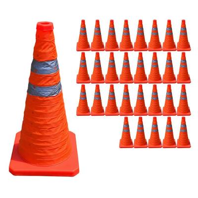 Cone Retratil SU-CONE3-1 Portatil Refletivo Laranja Economia Solar 23CM 29 Unidades