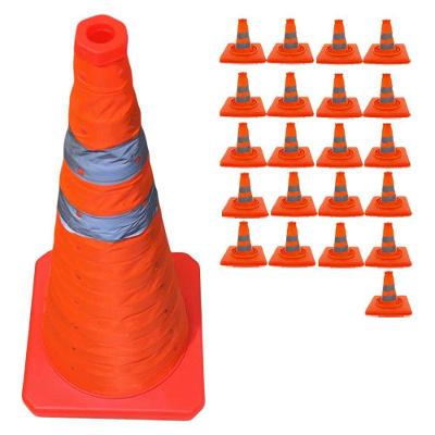 Cone Retratil Kit SU-CONE3-1 Sinalização de Segurança com Alta Visibilidade Laranja Leva Pra Casa