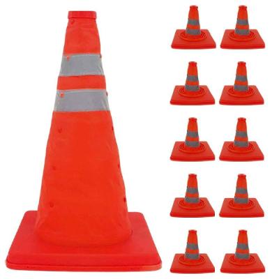 Cone de Sinalização SU-CONE3-1 Retrátil Portátil Refletivo Laranja Mundo LGBT 23CM 10 Unidades
