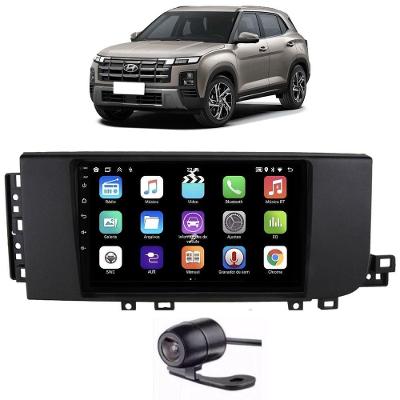 Central Multimidia E-Tech Premium+ 9" Android 13 Carplay Quad Core 2GB 32GB Camera de Re Creta