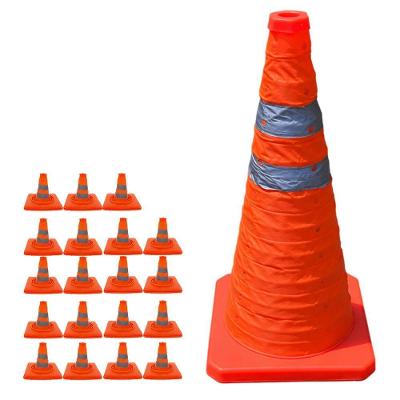 Cone de Sinalização SU-CONE3-1 Retrátil com Alta Visibilidade Laranja Mundo LGBT 23CM 19 Unidades