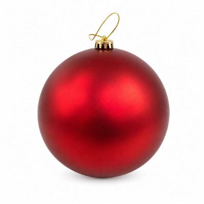 Bola Decorativa de Natal Grande Fosco Vermelho Florarte 20CM