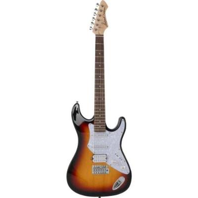 Guitarra 714-STD Fullerton com 22 Trastes 3 Tone Sunburst em Basswood e Maple Aria Guitars
