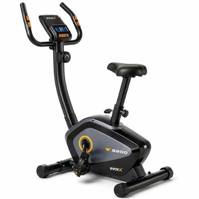 Bicicleta Ergométrica Vertical Evox Fitness V5200 Magnética 8 Níveis 120KG Uso Residencial Comercial