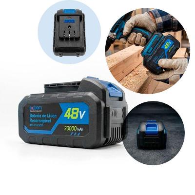 Bateria Li Ion 48V 20000mAh Compatível com Serra Furadeira e Parafusadeira Alta Durabilidade Exbom