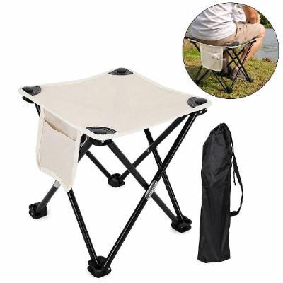 Banqueta Dobrável Portátil Banqueta Bolso Lateral Dobravel Portatil Apoio para Pés Branco Bivolt
