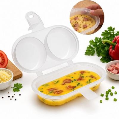 Forma para Ovos e Omeleteira de Micro-ondas Nitron Multiuso Plástico Resistente sem Óleo Uso Diário