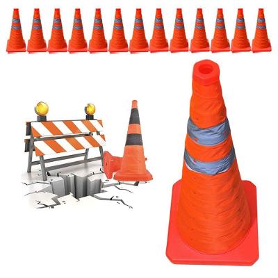 Cone Portátil Retrátil SU-CONE3-1 Alta Visibilidade Refletivo Laranja Leva Pro Pet 23CM 13 UNI