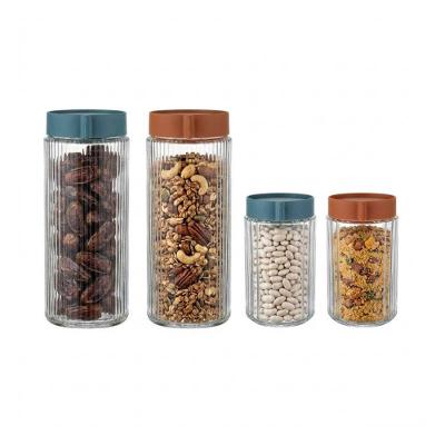 Kit com 16 Potes Redondo de Vidro com Tampa 500ml e 1L para Cozinha Organização Alimentos