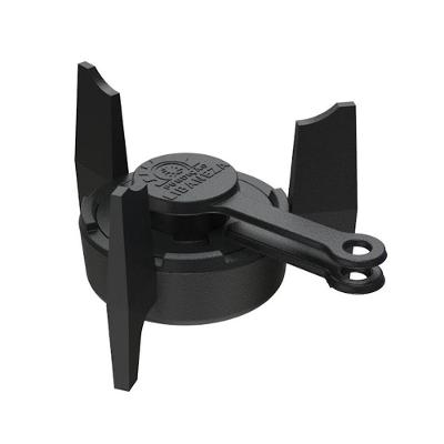 Fogareiro Espiriteira Ferro Fundido à Álcool com Tampa Cinza Libaneza 14CM