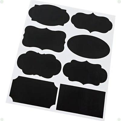 Etiqueta Kit 80 Unidades Apagável Adesivo Superfície Lousa Multiuso para Casa e Escritório Preto FWB