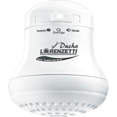 Ducha Elétrica Maxi-ducha 3t 5500W com 3 Temperaturas Branco Lorenzetti 220V
